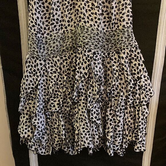 Poupette St Barth Beline Tank Dress/Coverup in Black & White print. Size Medium. - Picture 3 of 7